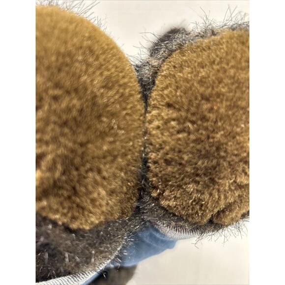 VTG Build A Bear Cub Med Size 19" Brown Plush Overalls Bandana NO BAB 0n Paws - Picture 9 of 9